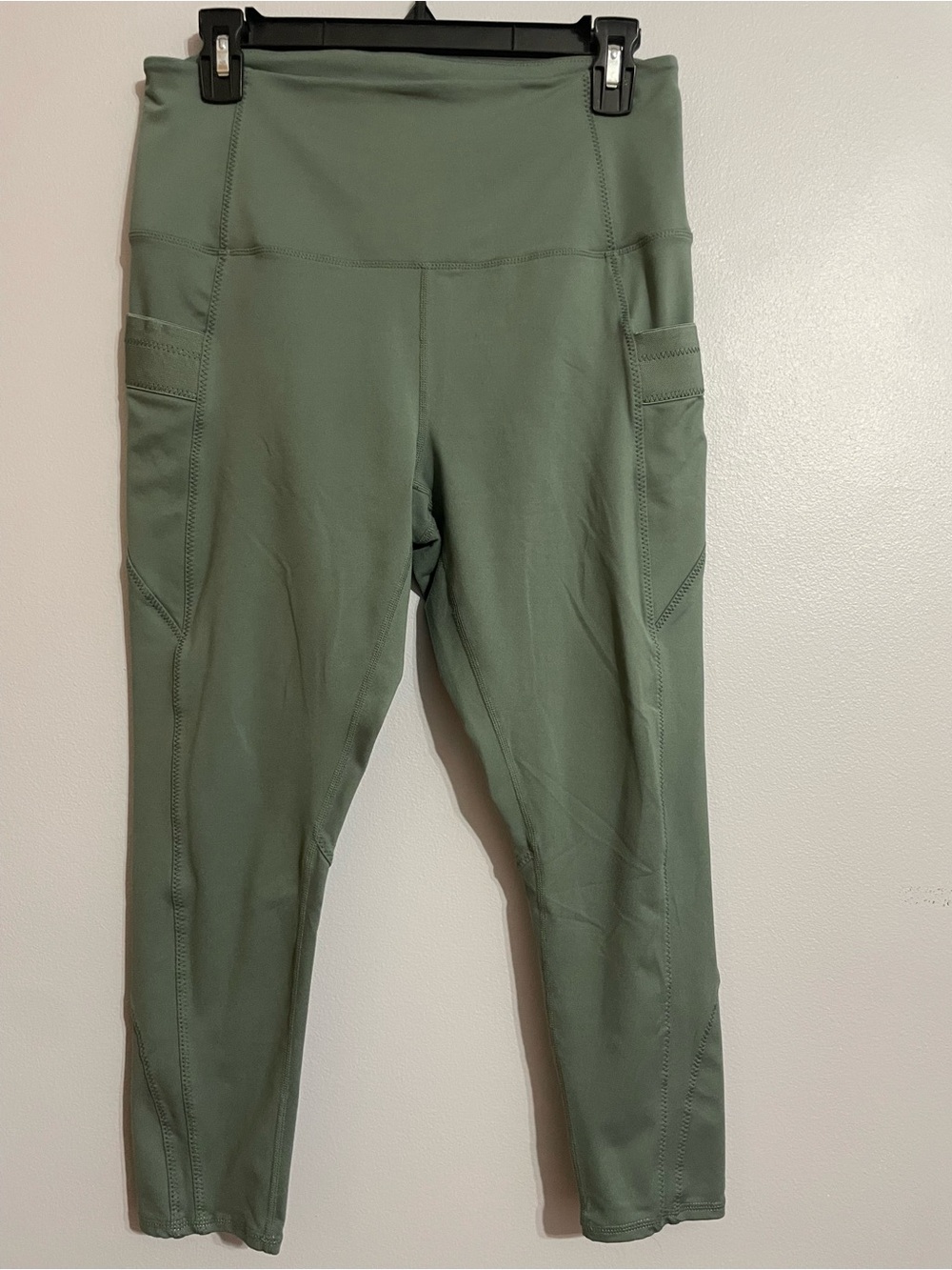 FP Movement by Free People Olive Green High-Waist Pocket Leggings